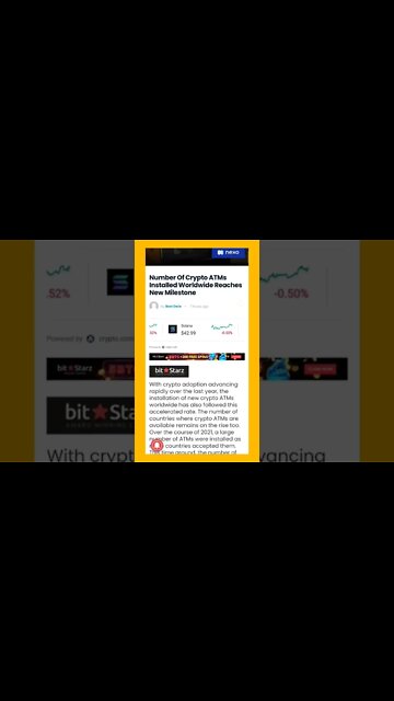 Crypto ATMs Installed Worldwide Reach New Milestone #cryptomash @BitBoyCrypto @AltcoinDaily