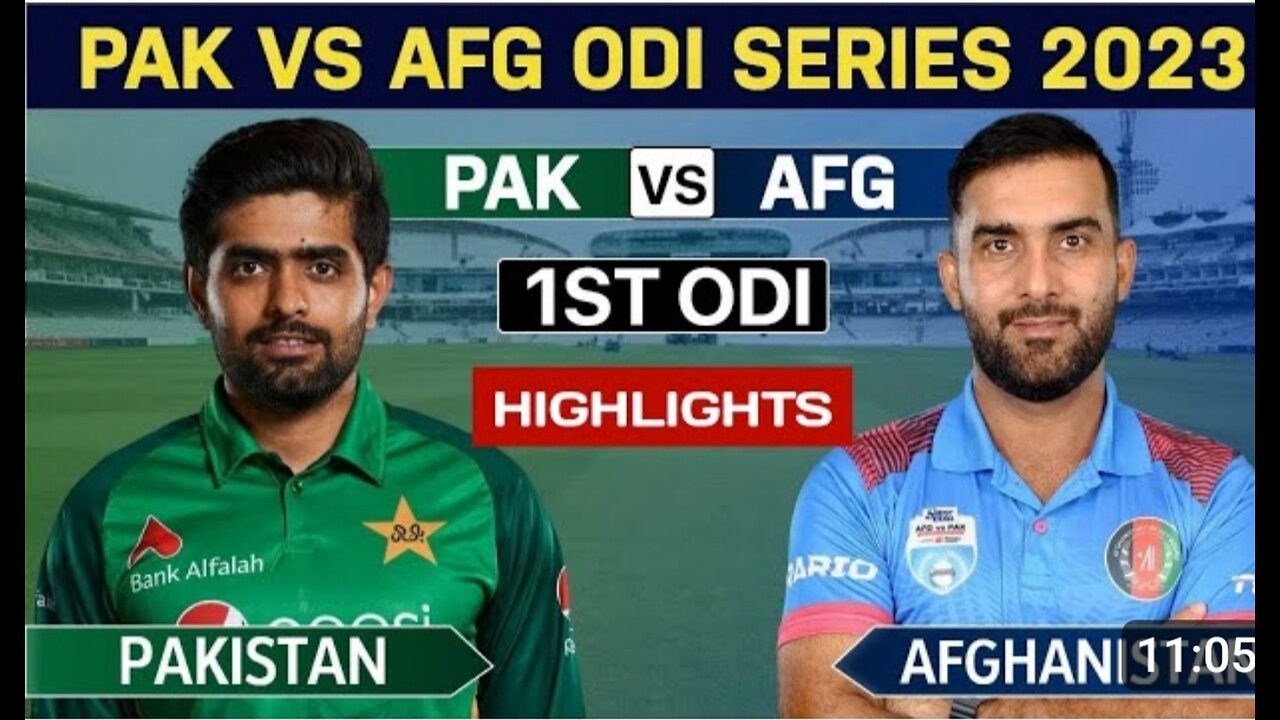 Pakistan vs Afghanistan 1st odi series 2023 highlight