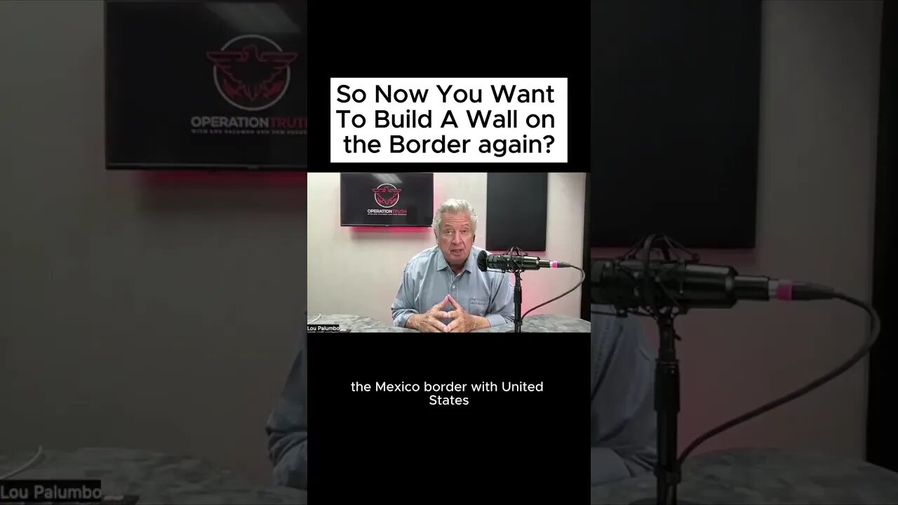 So Now You Want To Build A Wall On The Border Again?