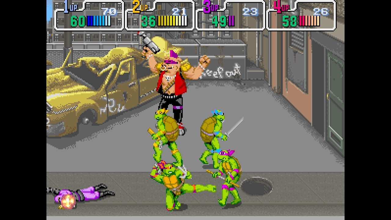 Teenage Mutant Ninja Turtles [arcade 4 player] Netplay gameplay | Game Play Zone