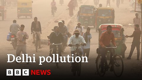 Severe air pollution blanketing Delhi and Lahore | BBC News