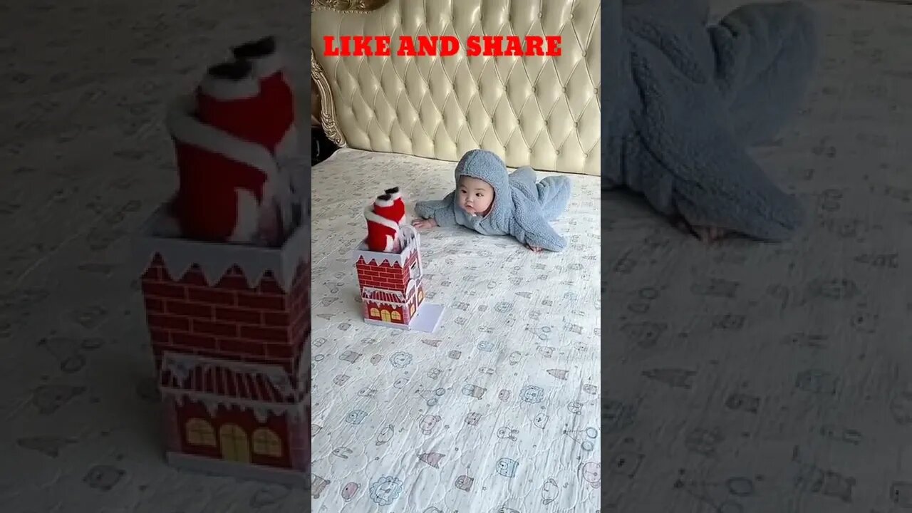 Baby looking at moving doll funny video,Cute baby videos 2022 live,