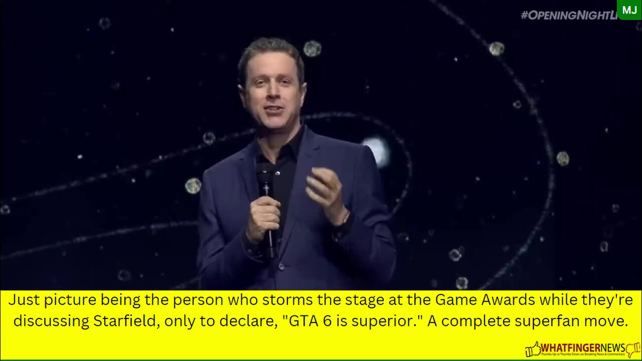 Just picture being the person who storms the stage at the Game Awards while