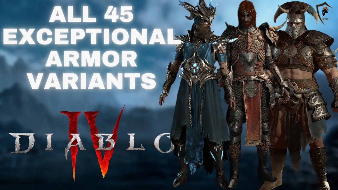 Diablo 4 - All 45 Variants of the Exceptional Armor