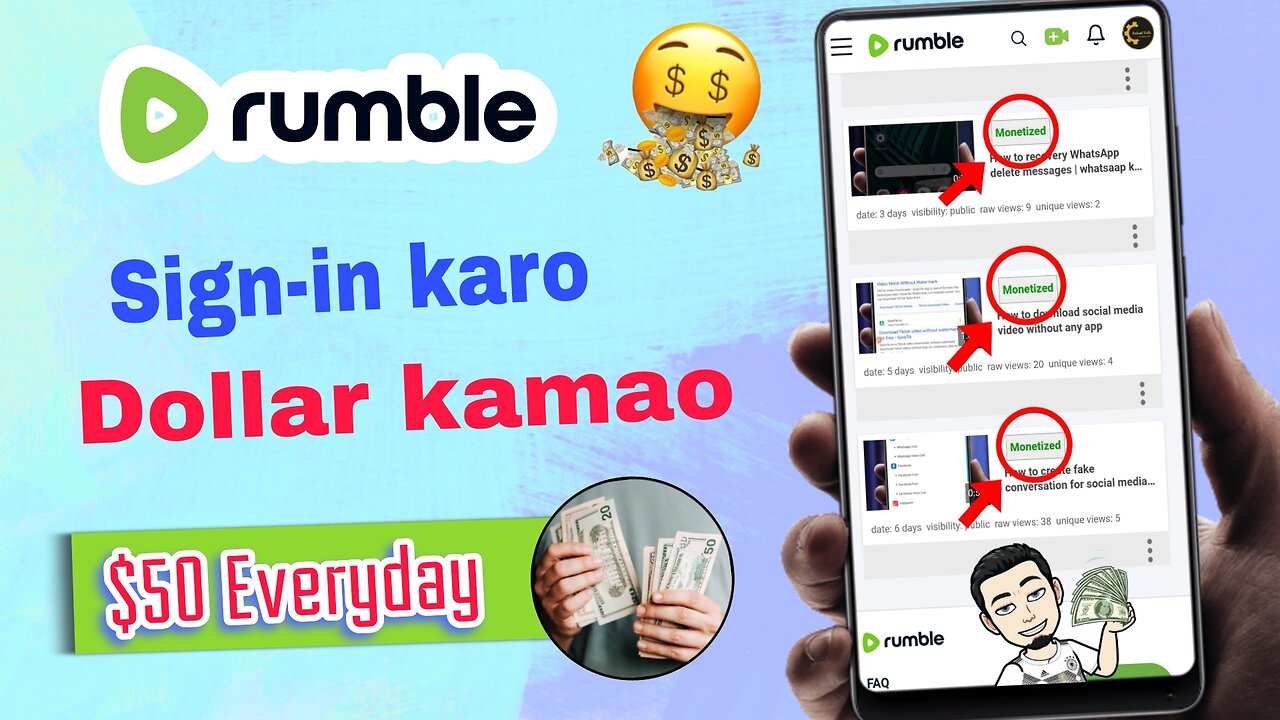 How to make money form rumble | earn money online without investment from rumble