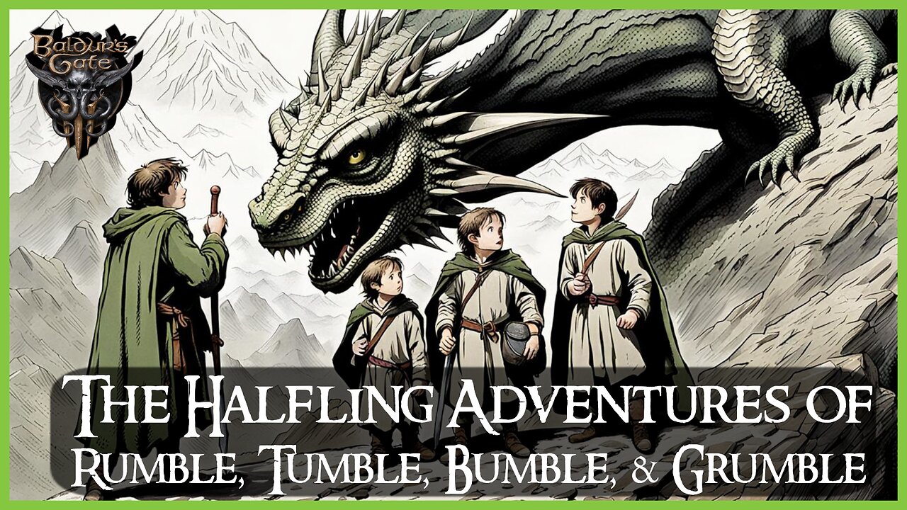 4 Halflings 1 Cup- Baldur's Gate 3