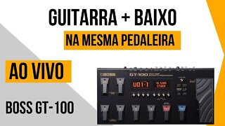 LIGUEI A GUITARRA E O BAIXO NA MESMA PEDALEIRA AO VIVO. SERÁ QUE FICOU BOM?