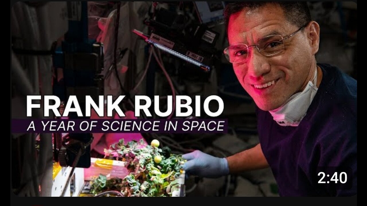 NASA Astronaut Frank Rubio- A Year of Science in Space