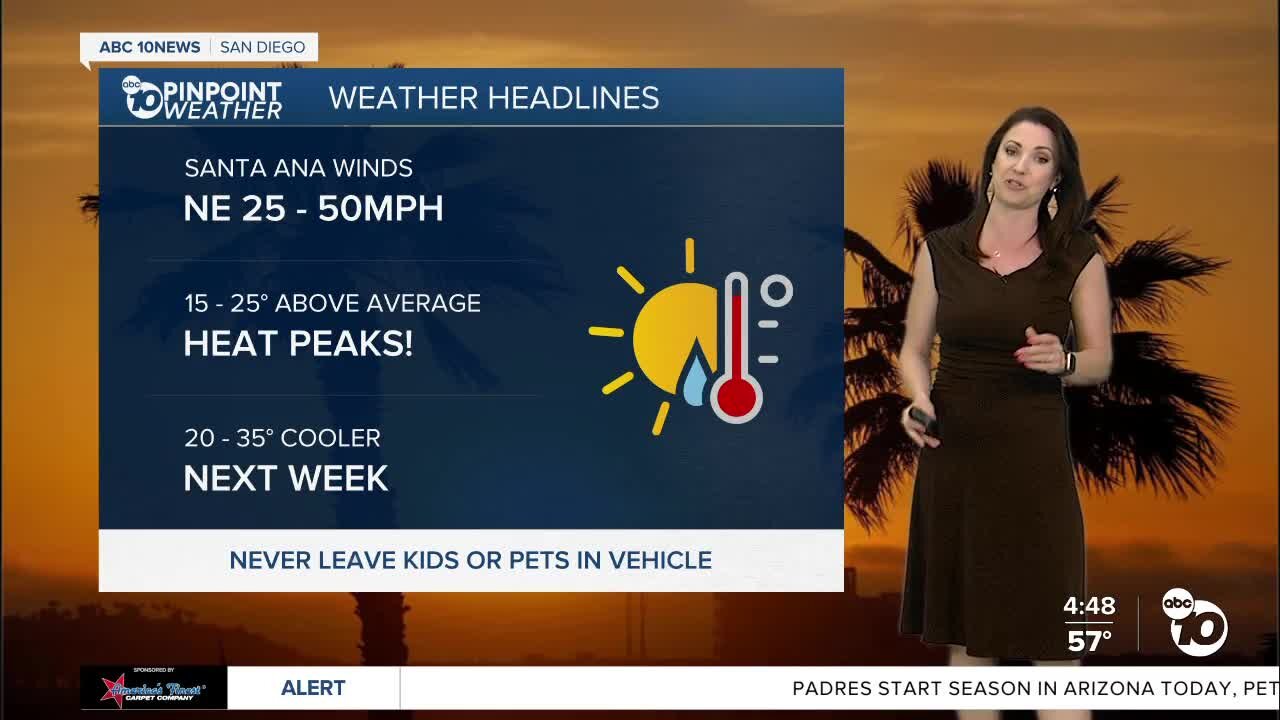 ABC 10News Pinpoint Weather with Meteorologist Megan Parry