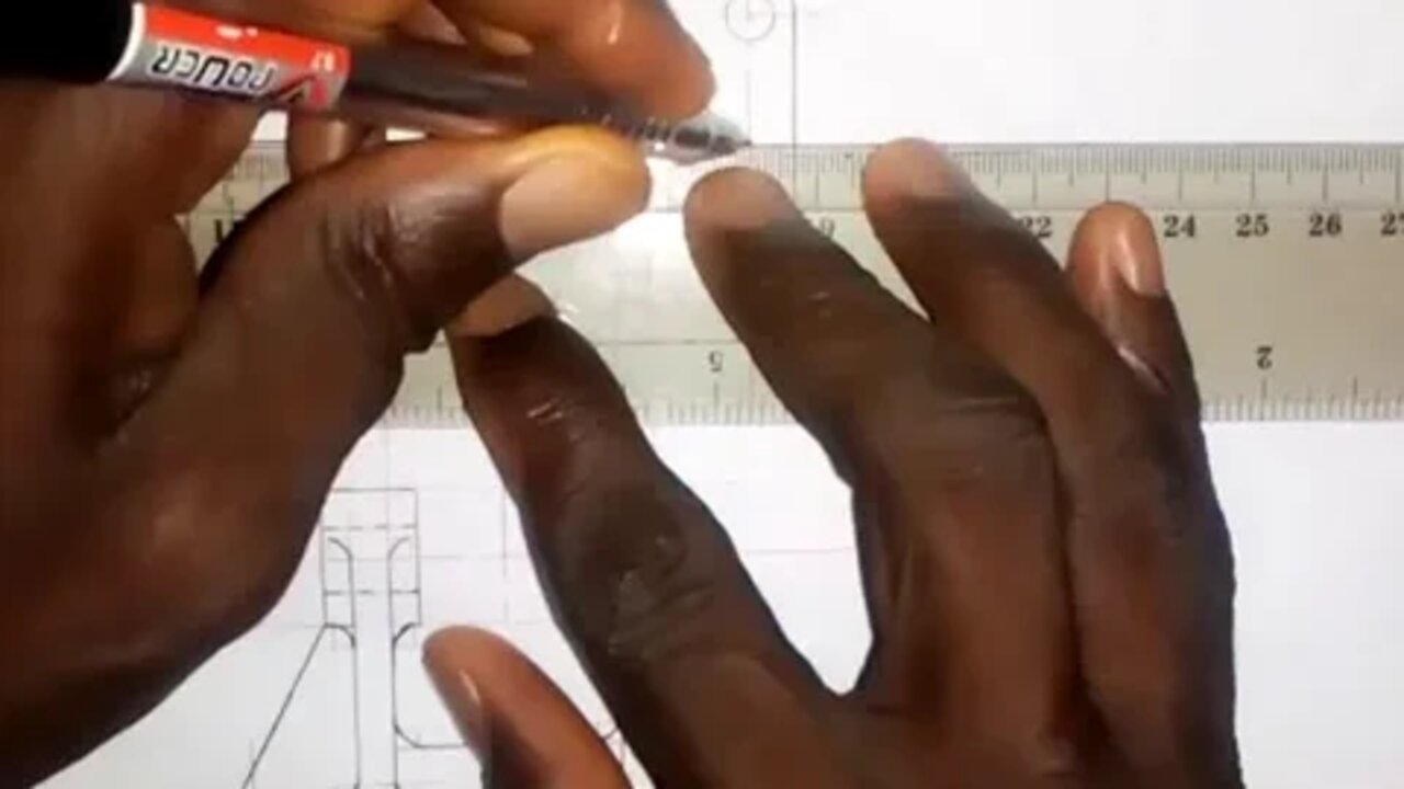 Mechanical Drawing: Sectional Plan on line B - B