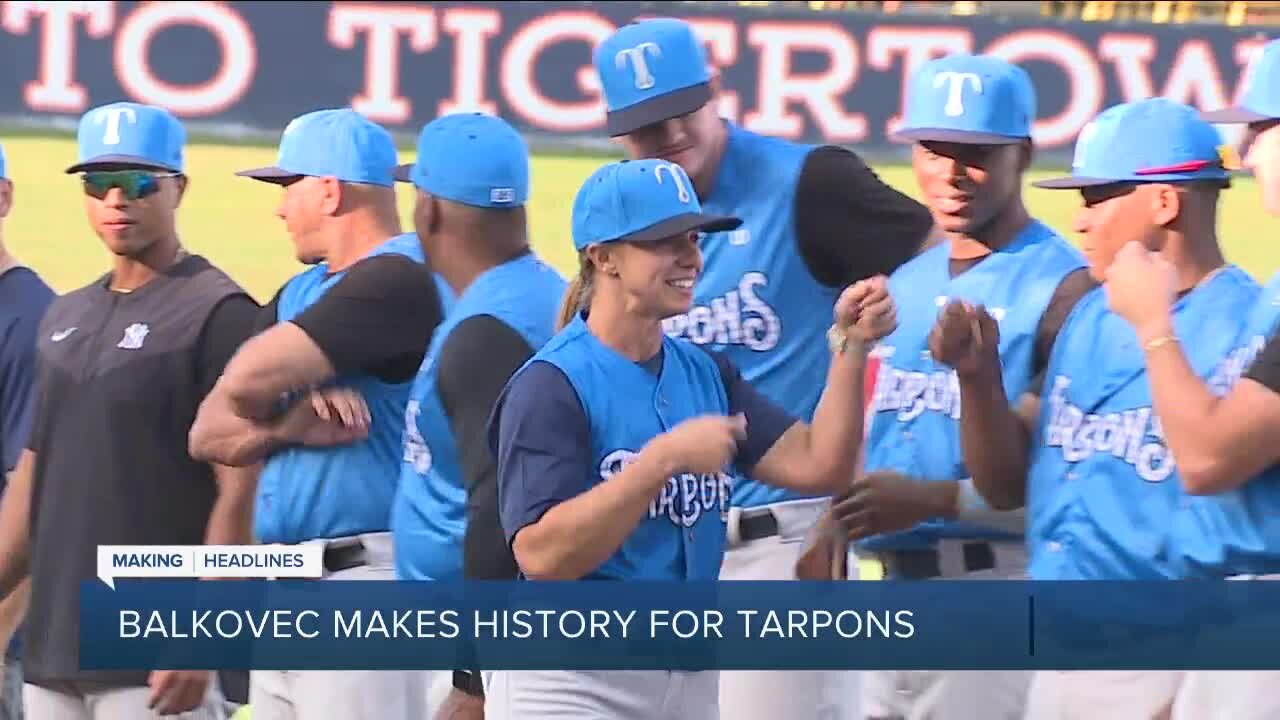 Rachel Balkovec makes historic debut with the Tampa Tarpons