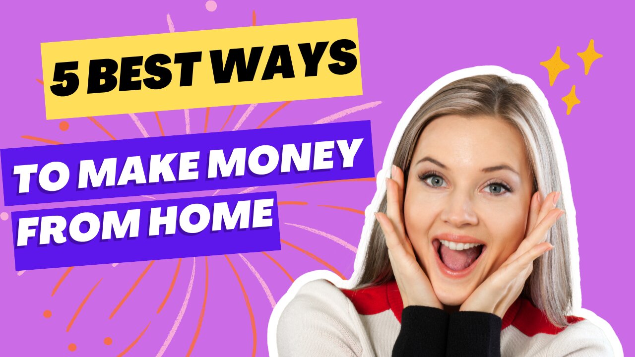 5 best ways to make money from home #shorts