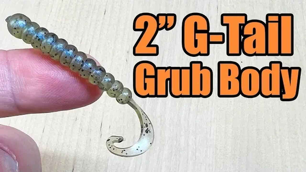 G-Tail Grub Body - 2" Mini Worm Fishing Bait For Walleye & Crappie