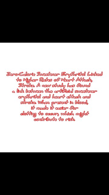 Zero Calorie Sweetener