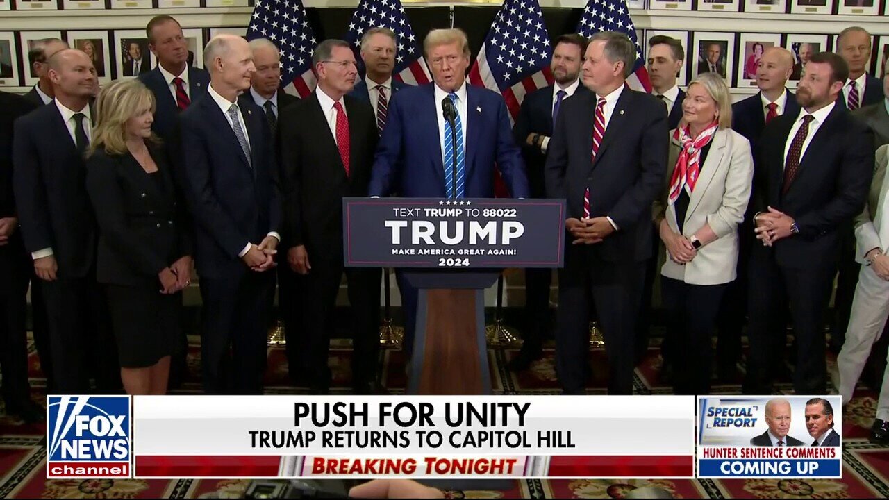 Trump Makes 'Whirlwind Tour' Of Washington To Unite Republican Party