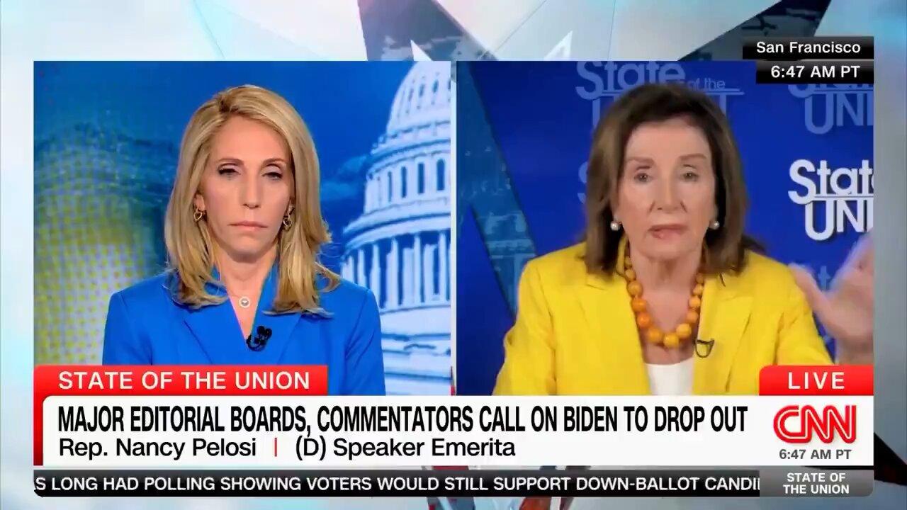 People are raising concerns about Nancy Pelosi's mental fitness after her appearance on CNN’s SOTU