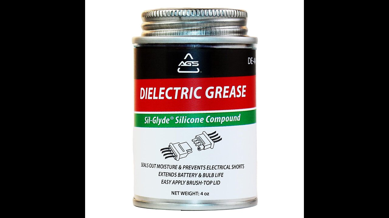 AGS Automotive Solutions Brush Top Can Dielectric Silicone Grease Compound