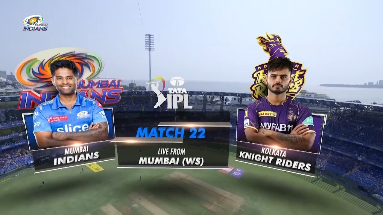 Mumbai Indians vs Kolkata Knight Riders – 22th Match Highlights IPL 2023