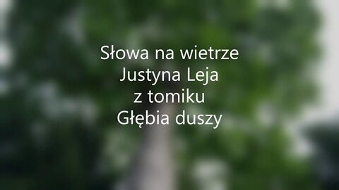 Słowa na wietrze - Justyna Leja