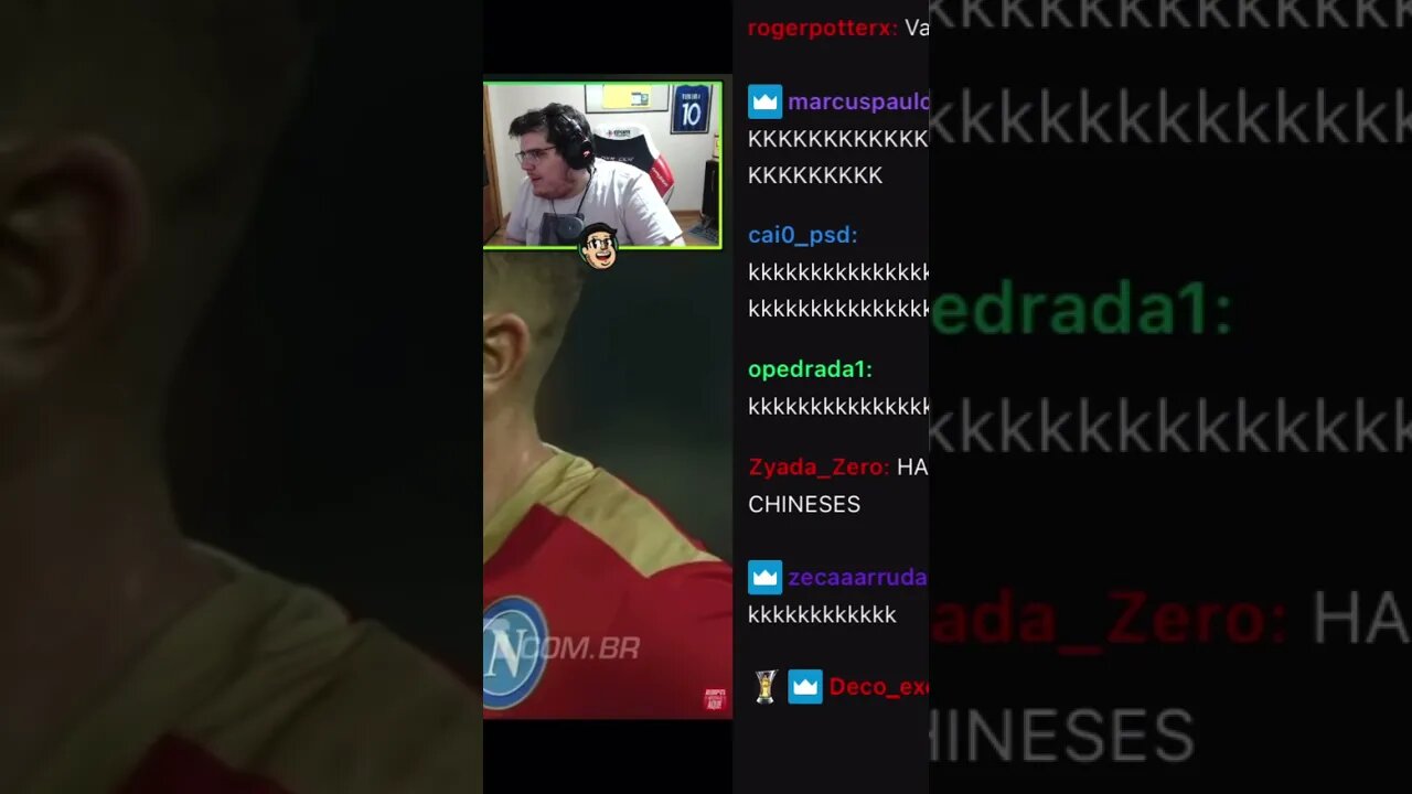 Casimito zuando ban do gaulês da Twitch