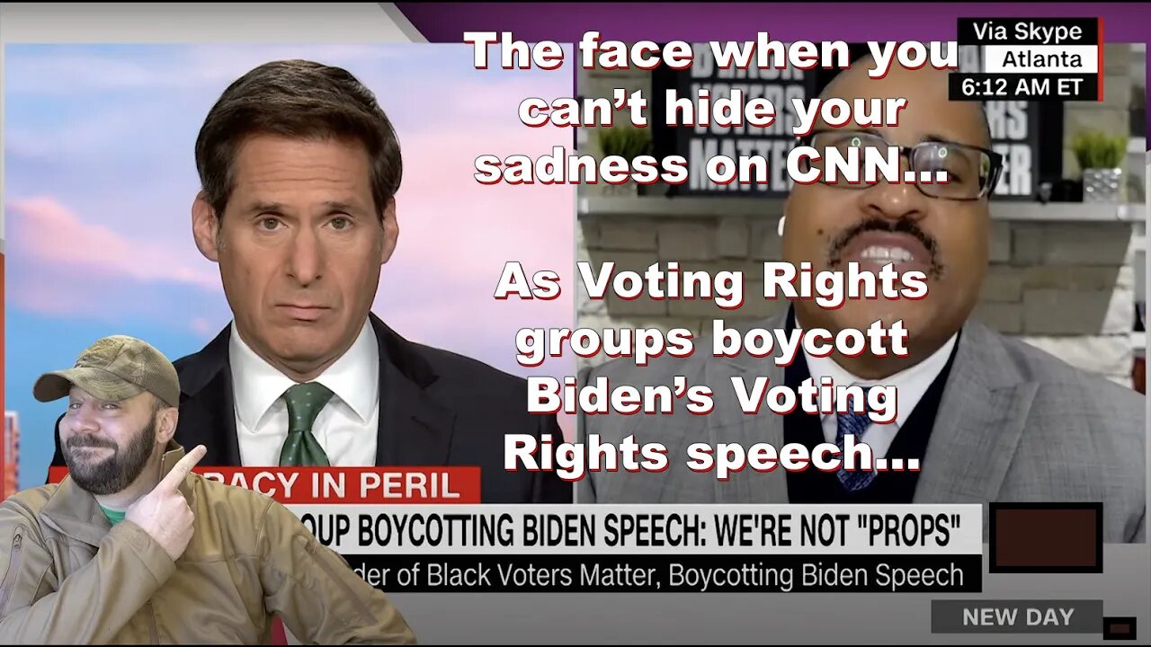 Voting Rights groups boycotted Biden's speech on Voting Rights... CNN doesn't know what to do...