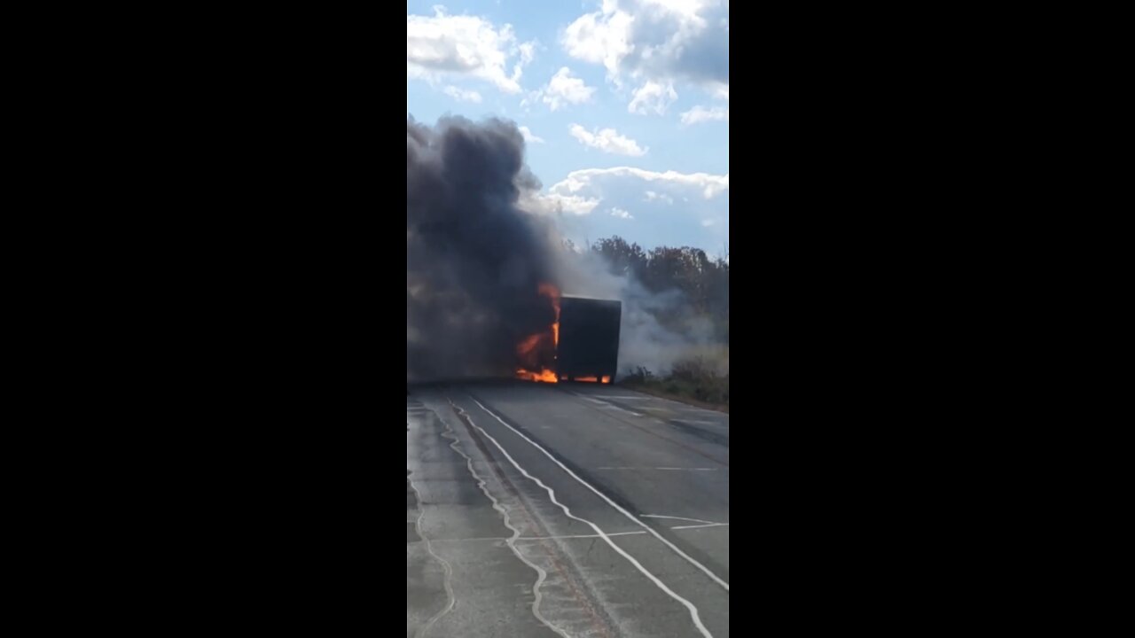 QEW Fire Queen Elizabeth Way