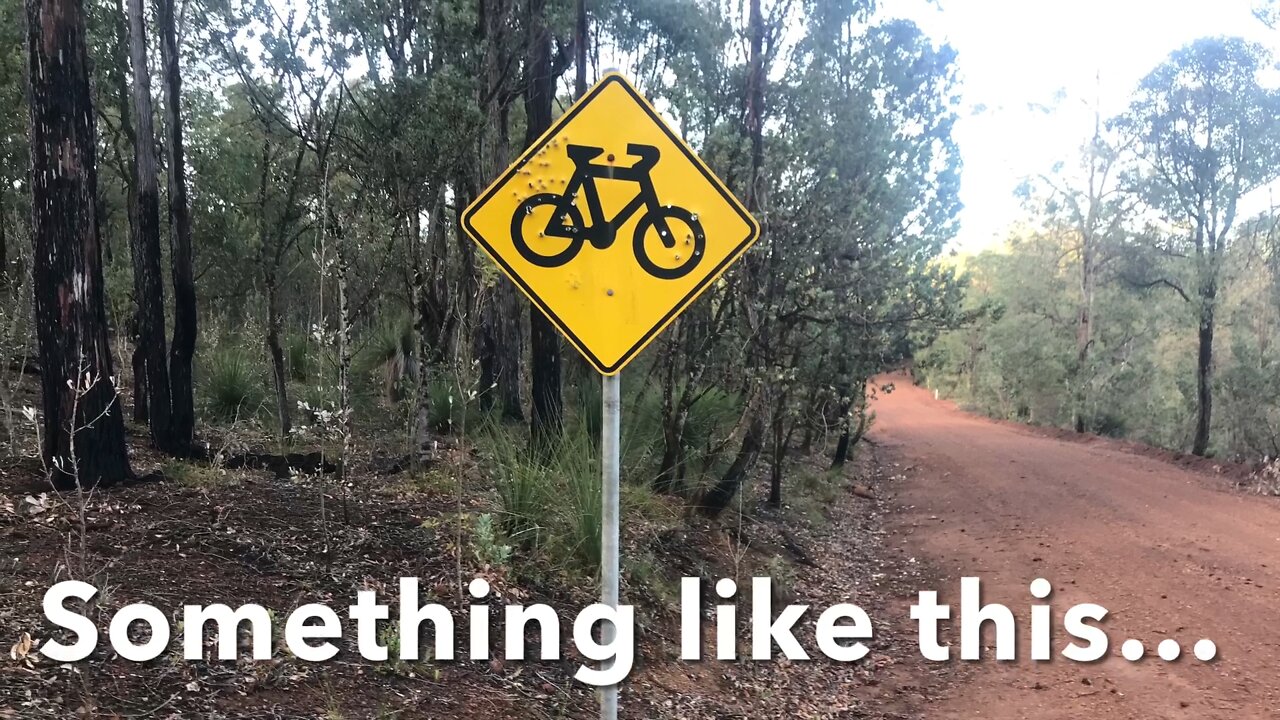 Munda Biddi - trail counter, sign, overgrowth & a log