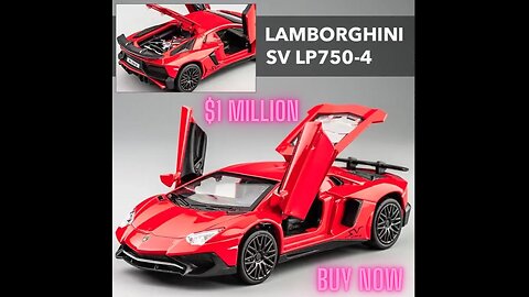 $1 Million | 1:32 Lamborghinis SV LP750-4 Alloy Sports Car Model Diecast