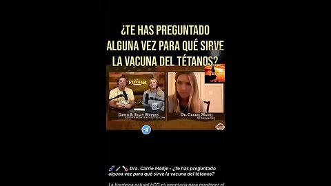 LA VACUNA DEL TETANO EN REALIDAD ES PARA ESTERILIZAR A LAS PERSONAS