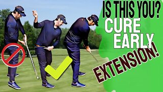 Simple Backswing Feel Will Stop Early Extension Golf Swing