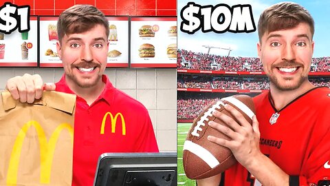 $1 vs $10,000,000 Job! Mrbeastf1!