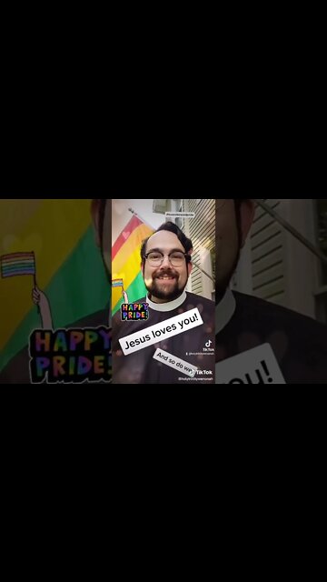 Episcopal Priest wishes you a blessed Pride Month #pride #pridemonth #shorts