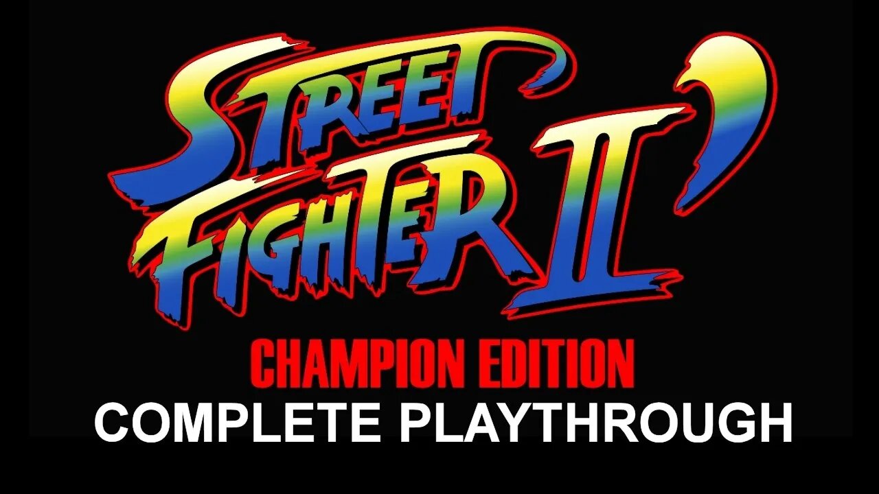 Street Fighter II: Champion Edition (PS4) - Complete Playthrough (Guile)