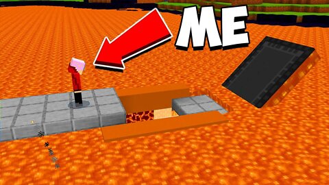 I Found a SECRET Lava Base in Minecraft