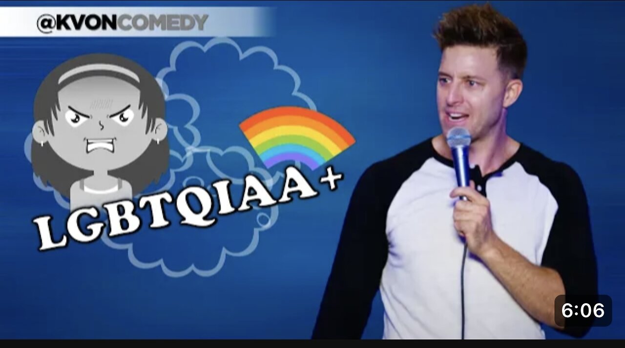 LGBTQiAA+ lady gets mad at Comedian (K- von laughs