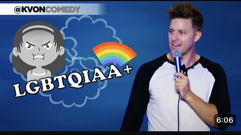 LGBTQiAA+ lady gets mad at Comedian (K- von laughs