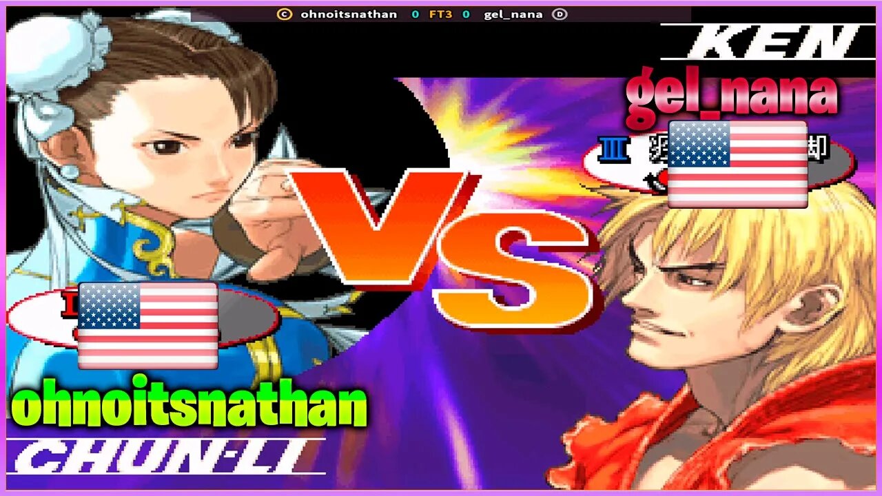 Street Fighter III: 3rd Strike (ohnoitsnathan Vs. gel_nana) [U.S.A Vs. U.S.A]