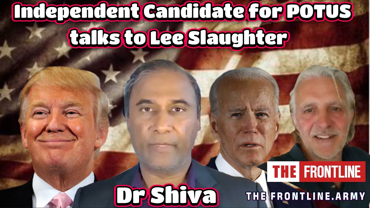 Dr Shiva, Independent Candidate for POTUS, talks to Lee Slaughter