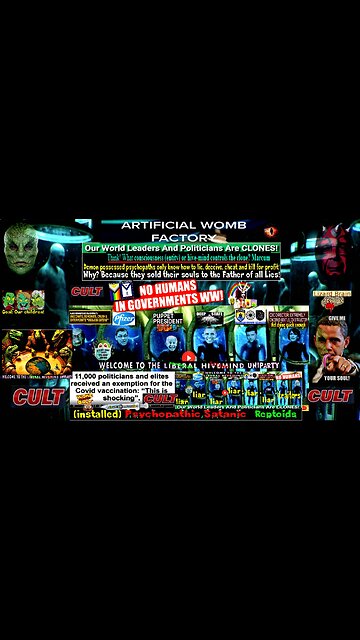 ARTIFICIAL WOMBS CLONING FACTORY (related info and links in description)