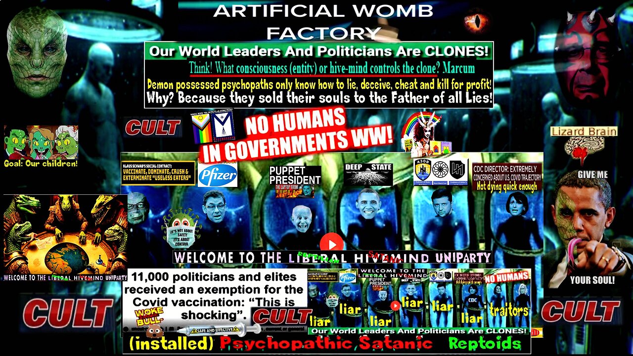 ARTIFICIAL WOMBS CLONING FACTORY (related info and links in description)