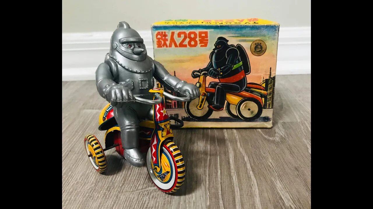 Tetsujin 28 on a trike Mint in Box