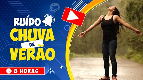 🎧 RUÍDO DE CHUVA DE VERÃO PARA DORMIR TRANQUILAMENTE 🌧️ SONS DA CHUVA 🦜 SONS DE PÁSSAROS 🕒 8 HORAS