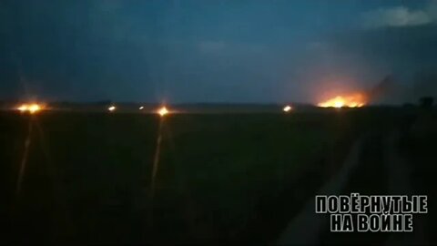 Roads of war. The enemy does not hit, but only sets fire to the fields
