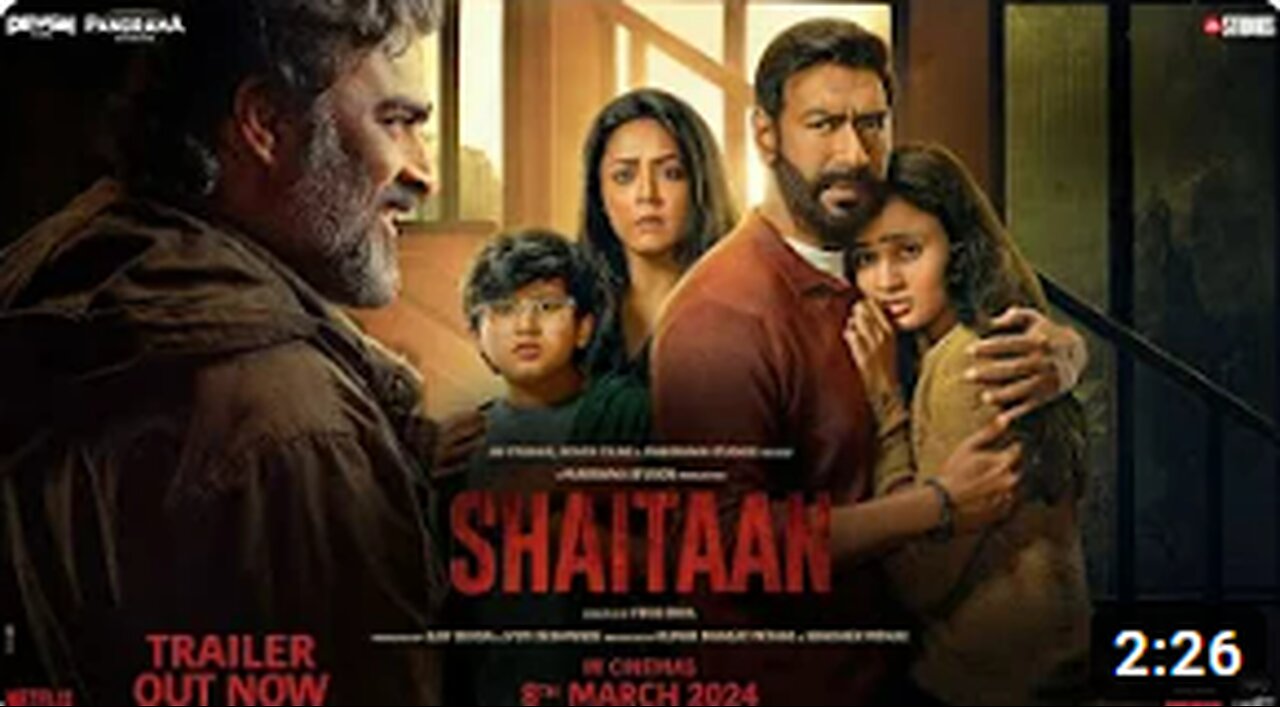 Shaitaan Trailer , Ajay Devgn, R Madhavan, Jyotika _, Devgn Films, Panorama Studios