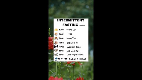 Intermittent Fasting Routine #shorts