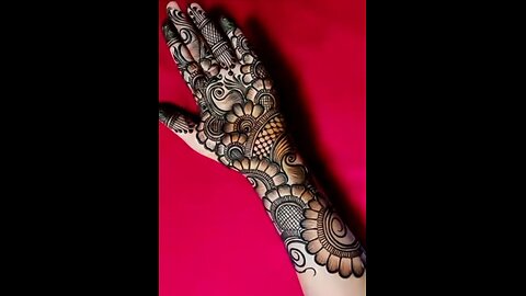 Latest easy mehendi designs for girls, Arebik mehendi, Mahendi for festivals #mehendi #viralvideo