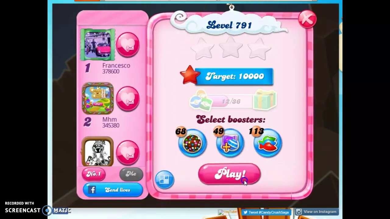Candy Crush Level 791 Audio Talkthrough, 3 Stars 0 Boosters