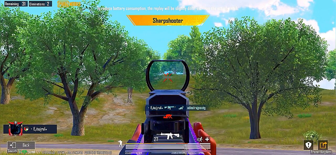 Gameplay highlights clip | PUBGMOBILE | IPHONE XS MAX.