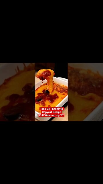 TACO BELL 🌮 🔔 Enchirito Copycat #CheesePull #TacoBell #TacoBellEnchirito #Shorts
