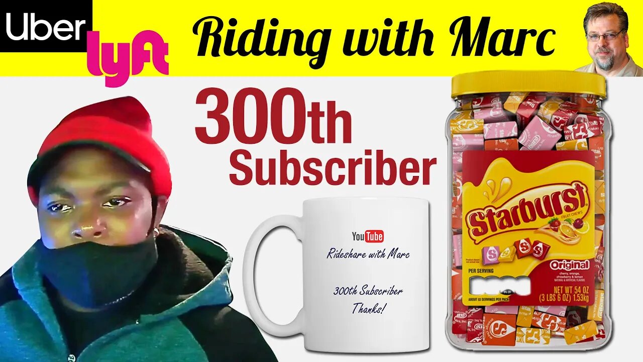 300th subscriber gets custom mug & 300 Starburst candies